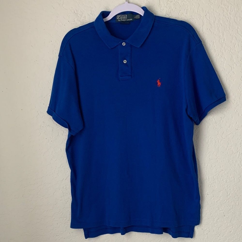 Polo by Ralph Lauren Men's Royal Blue Polo Shirt Size L